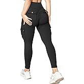 Wavar Scrunch Butt Lifting Leggings with Pockets Cargo Leggings for Women Workout Cargo Pants Tummy Control Yoga Pants