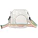 Katia Camera Case Compatible for Fujifilm Instax Mini 11 Instant Film Camera with Rainbow Strap - Shining Transparent