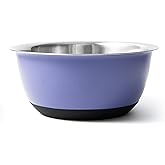 Fox Run Stainless Steel Mixing Bowl, Purple, 10.75 Quart
