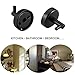 SouLips SUS 304 Stainless Steel Single Black Hangers for Towel Coat Robe Clothes Hat, Super Power Heavy Duty Wall Mount Modern Bath Hook, for Home Bedroom Bathroom Kitchen Hotel Toilet Garage, 2 Pack