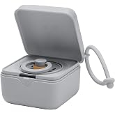 BIBS Pacifier Box with Loop for Storing &amp; Carrying Soothers | 100% BPA Free Material | Designed &amp; Made in Denmark | Cloud