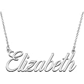 HUAN XUN Personalized Name Necklace Custom Letter Necklace for Womens