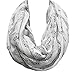 Wrapables® Lightweight Musical Notes Infinity Scarf, White