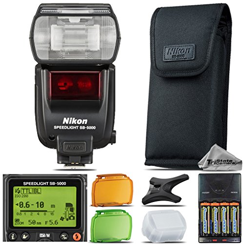 Nikon SB-5000 AF Speedlight For D3000, D3100, D3200, D3300, D5000, D5100, D5200, D5300, D5500, D7000, D7100 Nikon Digital SLR. All Original Accessories Included - International Version