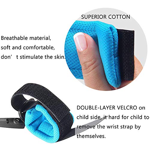 2 Pack Anti Lost Wrist Link Child Outdoor Safety Leash with Blue and Orange for Toddlers Babies & Kids, [4.92ft & 8.2ft] ... - Thumbnail 2
