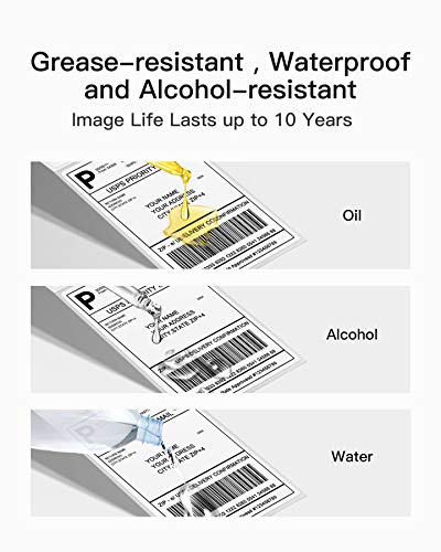Inateck Thermal Shipping Label, 4 x 6 inches (100 mm x 150 mm), Waterproof, BPA/BPS Free, Box of 500
