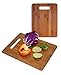 Totally Bamboo 2-Piece Cutting Board Set; 2 Assorted Sizes of Bamboo Wood Cutting Boards for Kitchen