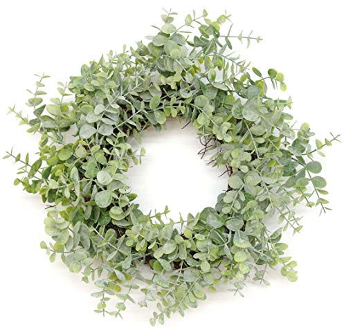 Silvercloud Trading Co. 18" Artificial Green Eucalyptus Wreath