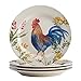 Paula Deen Dinnerware Garden Rooster 16-Piece Stoneware Dinnerware Set, Print -