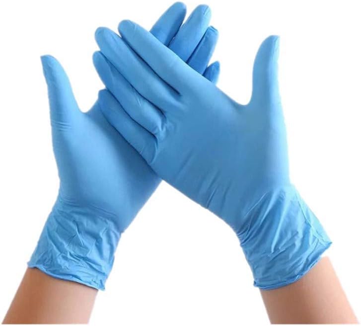 VECDY 50 pcs Disposable Plastic Gloves for Food Handling, Kitchen, BBQ, Cleaning – Transparent Disposable Clear Plastic Gloves (X-Large)