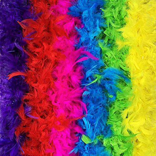 Feather Boas for Halloween Costumes in Different Colors
