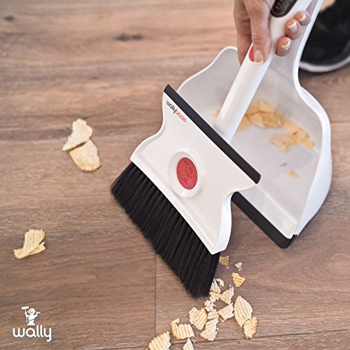 Wallybroom - Quick and Easy Wet or Dry Broom Dustpan - Clean Any Wet or Dry Mess; Replaces Paper Towels, Rags and Mop; Designed and Built Like Nothing Else. Health & Household, Household Supplies, Cleaning Tools, Sweeping, Dustpans