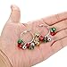 Christmas Bell Hoop Earrings - Hypoallergenic Christmas Jewelry Gift for Women Girls Cute Festive Earring Including Red Green White Yellow Jingle Bell Dangle, Great Gift Idea