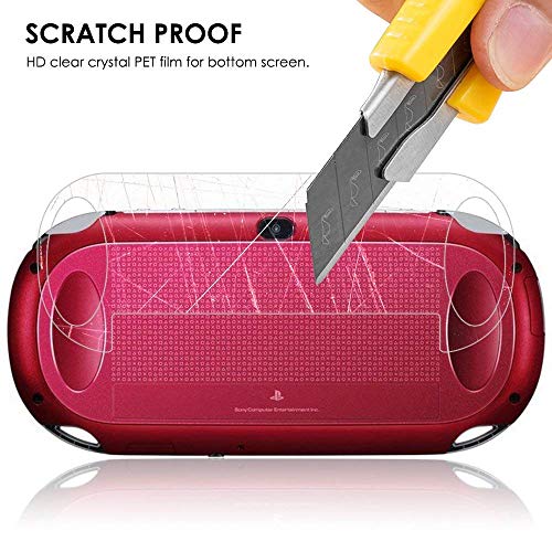 SNNC PlayStation Vita 1000 Screen Protector Anti-Scratch Tempered Glass Film Shield Games Console Joy Con Accessories Case For PSV1000
