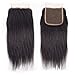 Malaysian Hair 3 Bundles With Closure Straight Remy Hair With Closure Human Hair Extensions Natural Black Double weft by Lovenea(12'' 14'' 16''&10''Closure)