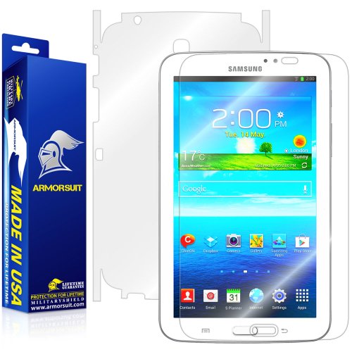 ArmorSuit MilitaryShield - Samsung Galaxy Tab 3 7.0 Tablet Screen Protector + Full Body Skin Protector - Anti-Bubble Ultra HD Shield w/ Lifetime Replacements