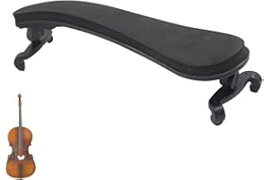 Viola Shoulder Rest 15.5 to 16.5 Inch Everest Shoulders Rests Violas Adjustable Height and Angle Lightweight Plastic Rest wit