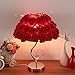 LOVFASHION LED Table Lamps - Adjustable Rose Flower Desk Lamp|Wedding Living Room Bedroom Party Home Decor with White LED Lights Red