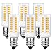 KINDEEP E12 LED Dimmable Candelabra Bulb, 4W Equivalent to E12 40W Halogen Incandescent Bulb, Warm White 3000K Ceiling Fan Bulb, Chandelier, Indoor Decorative Lighting AC 110V/120V/130V, 6-Pack