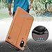 SHIELDON Genuine Leather iPhone XR Folio Wallet Magnetic Protective Case Shock Absorbing RFID Blocking Card Holder Kickstand Compatible with iPhone XR (6.1 inch) - Brown