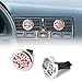 2PCS Aromatherapy Essential Oil Stainless Steel Car Diffuser Vent Clip