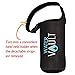 WaterVault Neoprene Bottle Holder, Adjustable Detachable Strap, Shoulder Sling & Hand Carrier - Black XL
