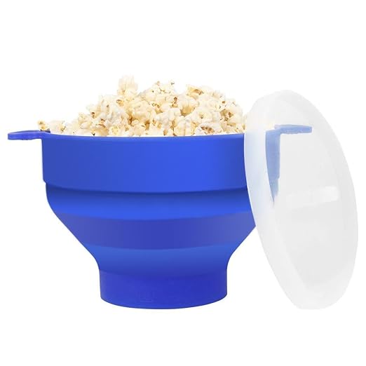 Popcorn Maker, palomitas de microondas cocina cuenco con asa, FDA ...