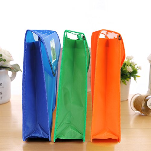 YOTINO Premium Expanding Poly Wallets 5Pack, Letter Size/14.4''x10.4'' Expanding File Wallet Large Capacity Poly Pockets Envelope File Folders - Snap Button Closure - Name Card Slot - Assorted Color