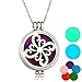 HOUSWEETY Aromatherapy Essential Oil Diffuser Necklace - Locket Pendant,5 Colorful Pads+2 Noctilucent Pads
