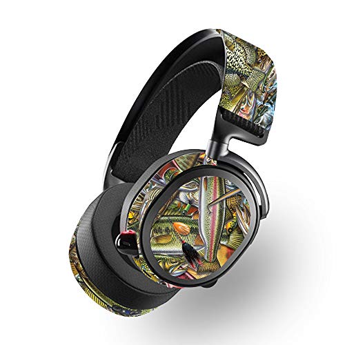 MightySkins Skin for SteelSeries Arctis Pro Wireless - Fish Puzzle | Protective…