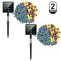 IMIGY Solar String Light, 36ft 100 LED Four Color Starry String Lights for Indoor Outdoor Decoration for Yard, Patio, Garden, Home, Party, Wedding, Holiday Activities, 2 Pack