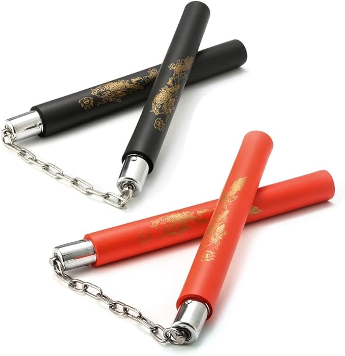 ieasky 2 Paires Nunchaku Mousse de Formation Nunchakus Entrainement