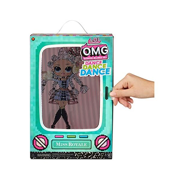 L.O.L. Surprise! OMG Dance Dance Dance Miss Royale Fashion Doll with 15 Surprises, Designer Clothes, Magic Blacklight…