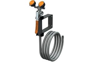 EMEDCO Guardian Equipment G5026 Wall-Mount Eyewash/Drench Hose Unit with Squeeze-Open Valve, One Size
