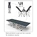 FLAMROSE Patented Camping Cots Sturdy Folding Outdoor Cot – 26 Powered Steels 10 Support Point – Weight Capacity 400lbs – Includes Free Pillow, Storage Bag