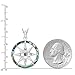 925 Sterling Silver Abalone Shell Compass Follow Your Dreams Pendant Necklace, 18