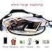 Mounchain Waist Packs By Women's Shiny Laser Holographic Waist Fanny Packs with Adjustable Waistband-Smartphone Money Coins Keys Passport Holder Transparent