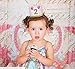 E&L Baby Girl 2nd Birthday Decoration- Golden & Pink Crown Birthday Headband