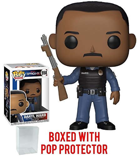 Funko Pop! Movies: Netflix Bright - Daryl Ward Vinyl Figure (Bundled with Pop Box Protector Case)