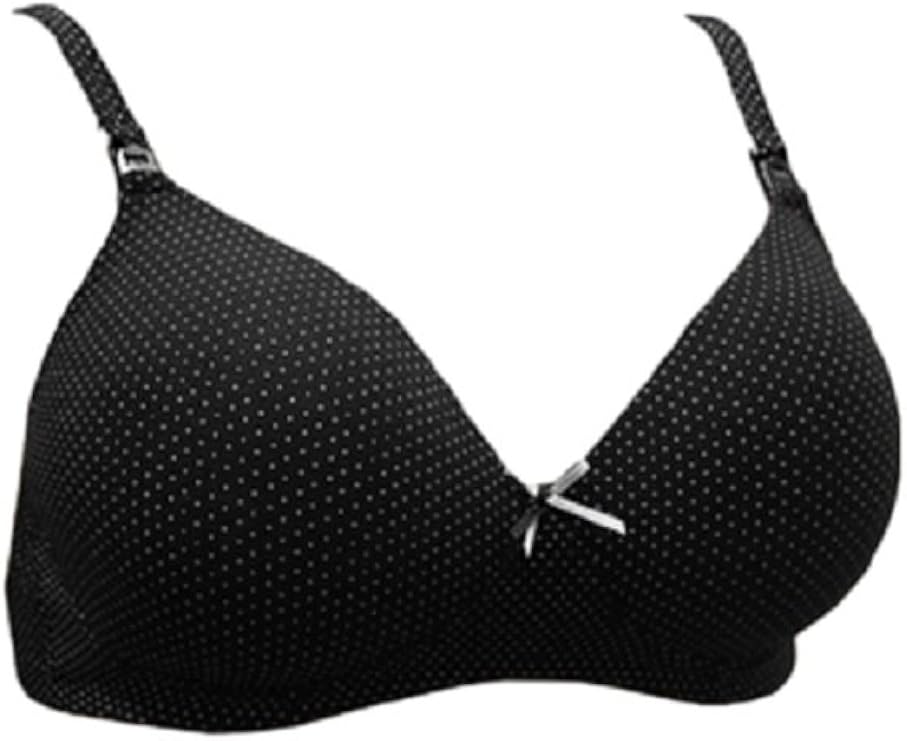 Royce Lingerie Spot Nursing Bra 1160 Black and White (DD) at Amazon
