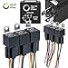 ONLINE LED STORE 6 Pack Bosch Style 5-Pin 12V Relay Kit [Interlocking Harness Socket Holder] [14 AWG Hot Wires] [SPDT] [30/40 Amp] 12 Volt Automotive Relays for Auto Fan Cars primary