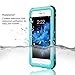 Janazan Waterproof Case for iPhone 6 Plus/6s Plus［5.5-Inch ］, IP68 Certified Drop Resistant Full Sealed Underwater Protective Cover, Shockproof, Snowproof, Dirtproof for Outdoor Sports (Grass Blue)