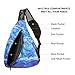 icolor Canvas Sling Bag Chest Crossbody Daypacks Shoulder Packs Beach Tote Bags For Men Women Hiking Cycling Walking Dog Bicycle Travel