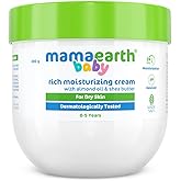 MAMAEARTH Rich Moisturizing Cream with Almond Oil & Shea Butter 7.05 Oz (200g)