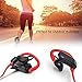 G-CORD (TM) Wireless Bluetooth Hands-Free Secure Fit Sports Headphones (Black & Red)