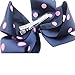 6 Inch Large Big Bows Boutique Grosgrain Ribbon Polka Dot Bow Alligator Hair Clips for Baby Girls Toddlers Kids Teens Pack of 16