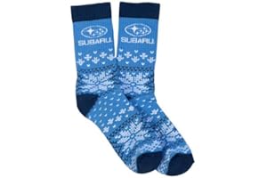Subaru Logo Fair Isle Holiday Socks Ascent Forester Wrx Sti Legacy Outback Impreza Crosstrek Brz Solterra
