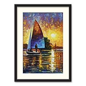 SIGNFORD Black Framed Canvas Wall Art Oil Painting...