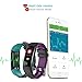 AUNEY Fitness Tracker Color Screen Sport Replacemennt Band Smart Wristband Bracelet Waterproof Bluetooth Activity Heart Rate Sleep Monitor Pedometer sport band for IOS and Android