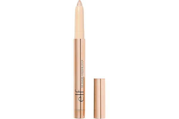 e.l.f. No Budge Shadow Stick, Long-Lasting Cream Eyeshadow Stick For High-Pigment, Metallic Color, Vegan & Cruelty-Free, Perf